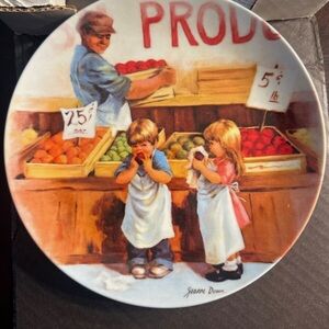 Bradford Exchange Friends I Remember Fringe Benefits Collector Plate COA.